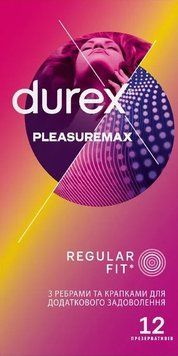 Презервативи текстуровані Durex Pleasuremax 12 шт. 00002548 фото