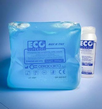 Гель для УЗИ Eco Supergel голубой 5000 г. с флаконом 260 мл. 000006614 фото