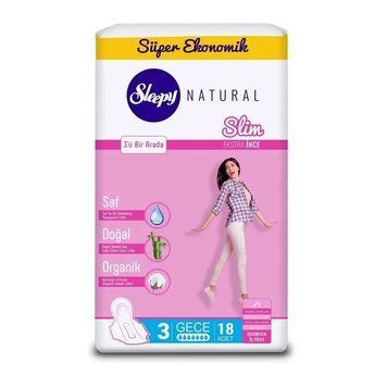 Прокладки нічні Sleepy Slim Night (320 мм) 7 крапель 18 шт. Ультратонкі прокладки 000006340 фото