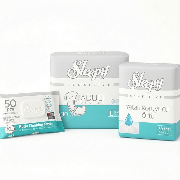 Комплект Підгузки для дорослих Sleepy L + Пелюшки Sleepy + Рушники Sleepy 000006721 фото