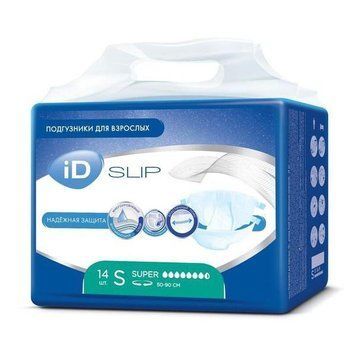 Підгузки для дорослих iD Slip S (50-90 см) 14 шт.  000003007 фото