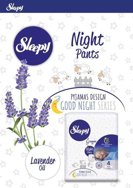 Підгузки-трусики дитячі Sleepy Night XL 6 (15-27 кг) 20 шт. 000005907 фото