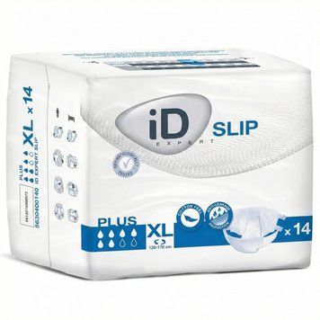 Підгузки для дорослих iD Slip Plus XL (120-170 см) 14 шт. Памперси великого розміру 000003008 фото