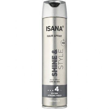 Лак для волосся Isana Hair Spray Shine & Style 4, 250 мл 000007159 фото