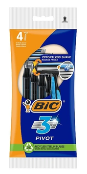 Станки для гоління Bic Pivot 3 з ультратонкими лезами 4 шт. 303312 фото