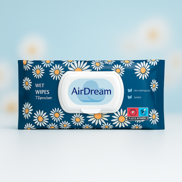 Влажные салфетки универсальные Air Dream 72 шт.  000006732 фото