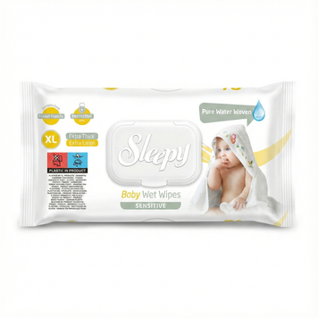 Вологі рушники для дітей Sleepy Extra XL (20 x 30 см) 50 шт. 000006782 фото
