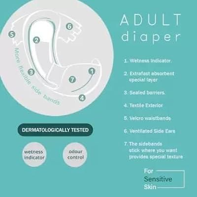 Підгузки для дорослих Sleepy Sensitive Adult L (100-150 см) 30 шт.  000005911 фото