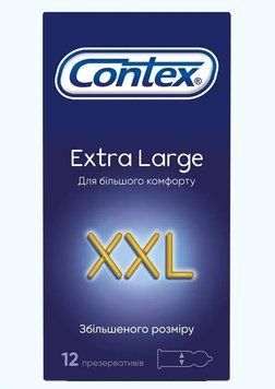 Презервативы увеличенного размера Contex Extra Large XXL 12 шт.  00002540 фото