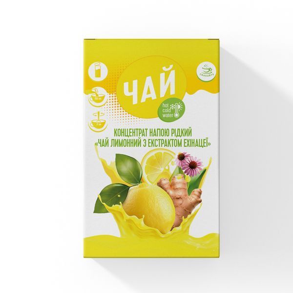 Чай Смакуйте концентрат жидкий "Лимонный с экстрактом эхинацеи" 40 г 000006906 фото