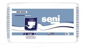Підгузки для дорослих Seni Basic L (100-150 см) 30 шт.  000005186 фото
