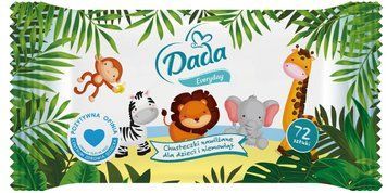 Вологі серветки для дітей Dada Everyday 72 шт. 000007064 фото
