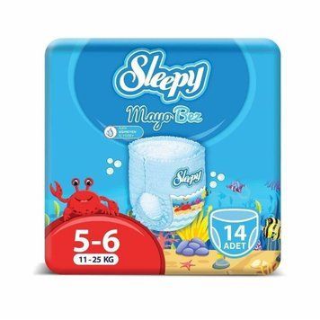 Підгузки-трусики для купання Sleepy Swimming 5 (junior) - 6 (XL) (11-25 кг) 14 шт. памперси для купання 000006010 фото
