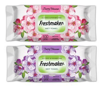 Влажные салфетки универсальные Freshmaker Berry/Cherry Blossom 100 шт. 000006377 фото