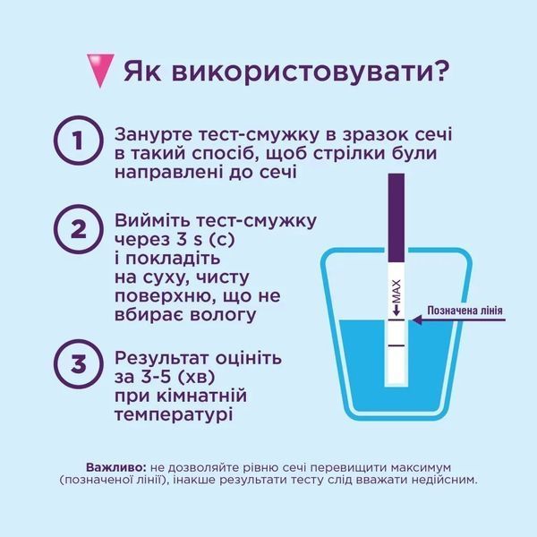 Тест для визначення вагітності Evitest Plus 2 шт. 00004763 фото