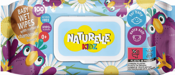 Влажные салфетки для детей Naturelle Kidz Ромашка 100 шт. 000006938 фото