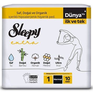 Прокладки гігієнічні Sleepy Extra Normal (240 мм) 5 крапель 10 шт. Ультратонкі 000006382 фото