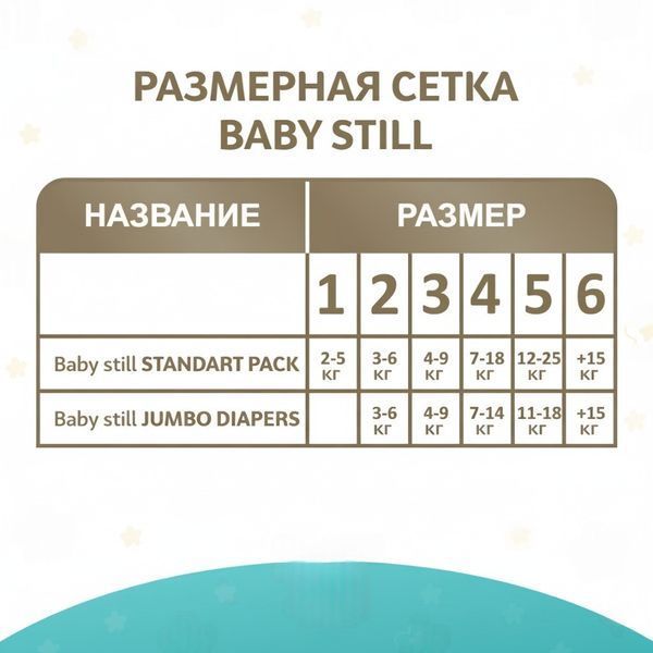 Подгузники детские Baby Still junior 5 (11-18 кг) Jumbo 44 шт. для активных детей 000006700 фото