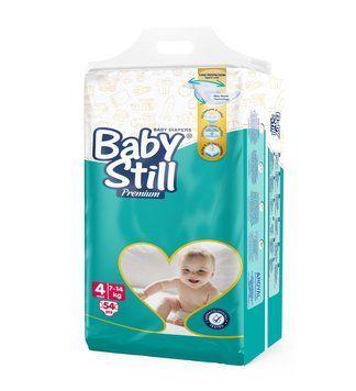 Підгузки дитячі Baby Still maxi 4 (7-14 кг) Jumbo 54 шт.  000006699 фото