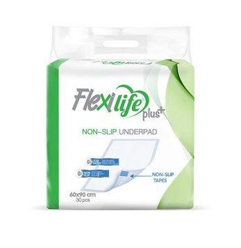 Пелюшки гігієнічні поглинаючі Flexi Life Plus (60х90 см) 30 шт.  000005363 фото