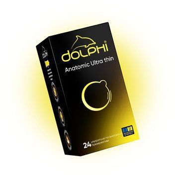 Презервативы анатомичные и ультратонкие Dolphi Anatomic Ultra Thin 24 шт. 000003828 фото