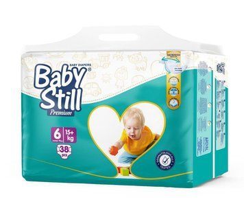 Підгузки дитячі Baby Still XL 6 (15+ кг) Jumbo 38 шт. 000006701 фото