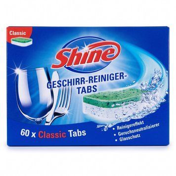 Таблетки для посудомоечной машины Shine classic 60 шт. 000007180 фото