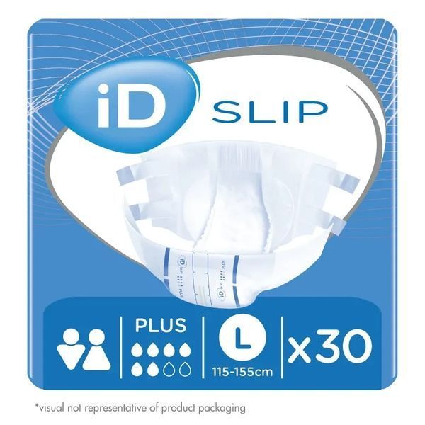 Подгузники для взрослых iD Slip Plus L (115-155 см) 30 шт.  000003005 фото