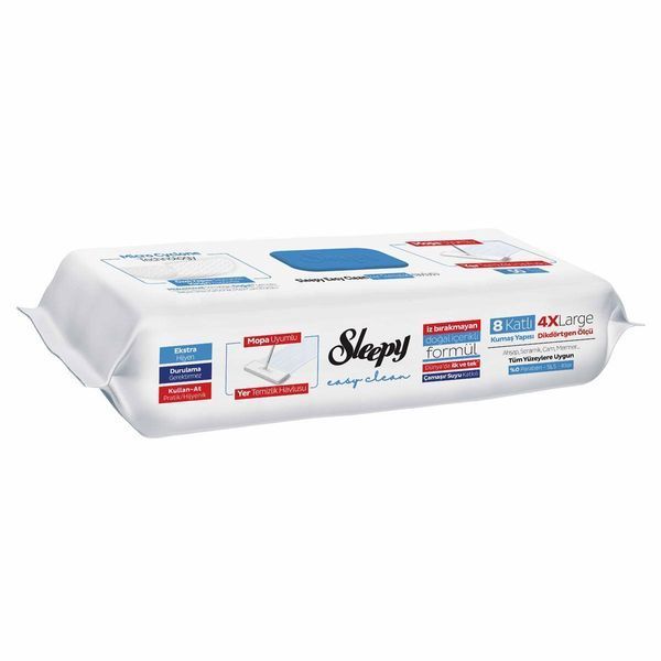 Влажные салфетки для пола Sleepy Easy Clean голубая сосна 50 шт. 000006025 фото