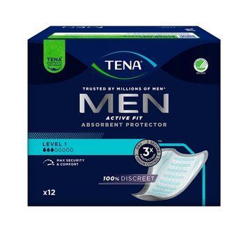 Прокладки мужские урологические Tena Men Active Fit Level 1 (3 капли) 12 шт. 000006958 фото