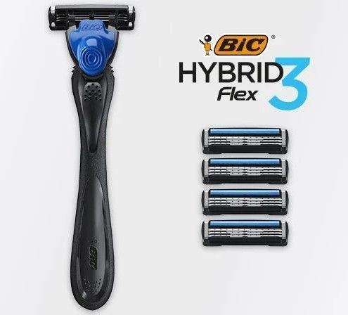 Сменные картриджи для бритья Bic Flex 3 Hybrid 4 шт. 921180 фото