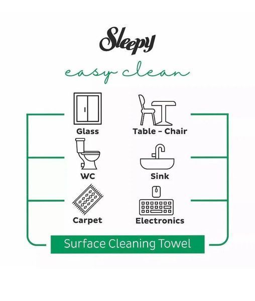 Влажные салфетки для уборки Sleepy Easy Clean White Soap 30 шт. 000006311 фото