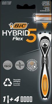 Станок для гоління Bic Flex 5 Hybrid з 4 змінними картриджами 921439 фото