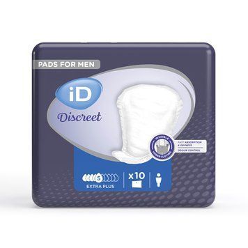Прокладки урологічні чоловічі iD Discreet Extra Plus 10 шт. 000007002 фото