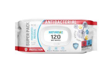Влажные салфетки антибактериальные Naturelle Antibacterial Silver ions 120 шт. 000006346 фото