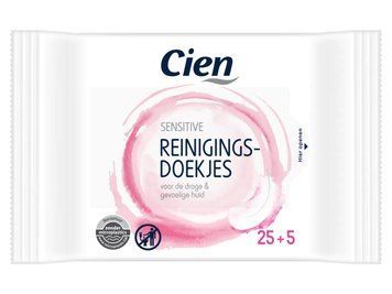 Салфетки для очищения лица Cien Sensetive для чувствительной кожи 30 шт. 000006777 фото
