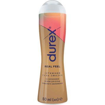 Лубрикант Durex Play Real Feel анальний силіконовий 50 мл. 00005425 фото